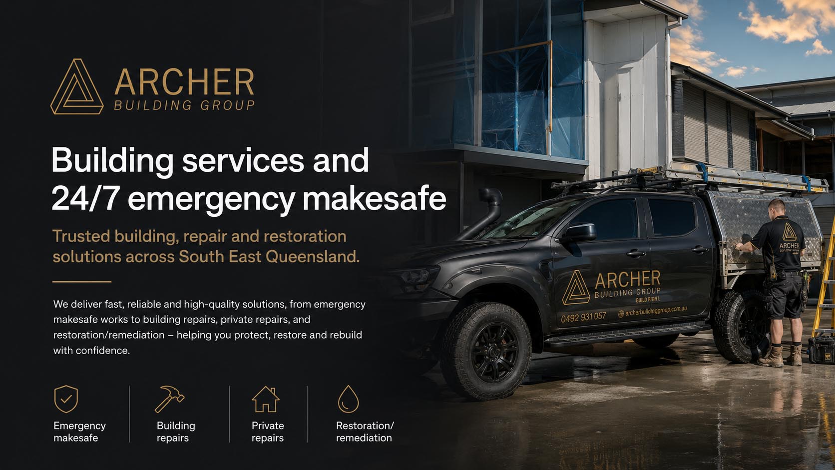 Archer Building Group, Dual Ads & Website: Digital Marketing by Bleo