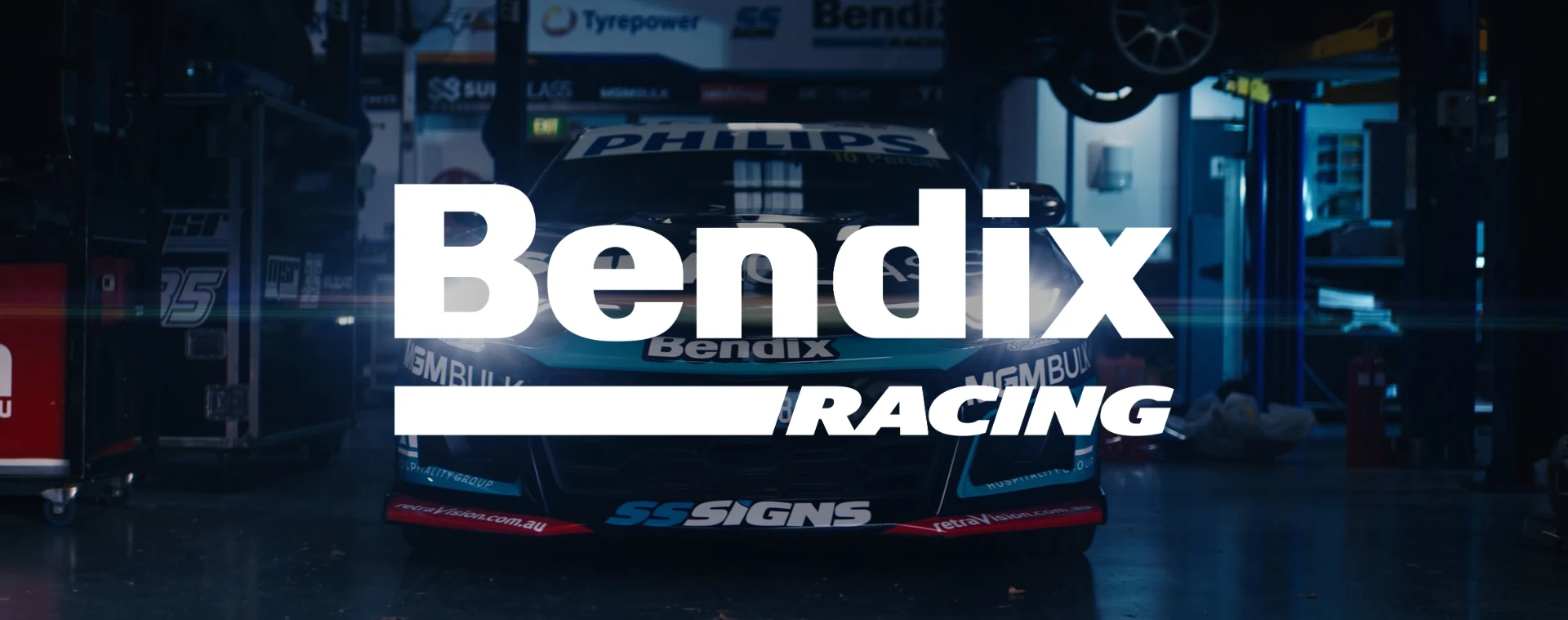Still from the Bendix, V8 Supercar Showcase film by Bleo
