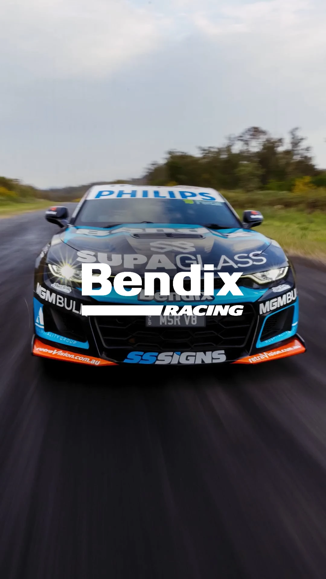 Still from the Bendix, V8 Supercar Showcase film by Bleo