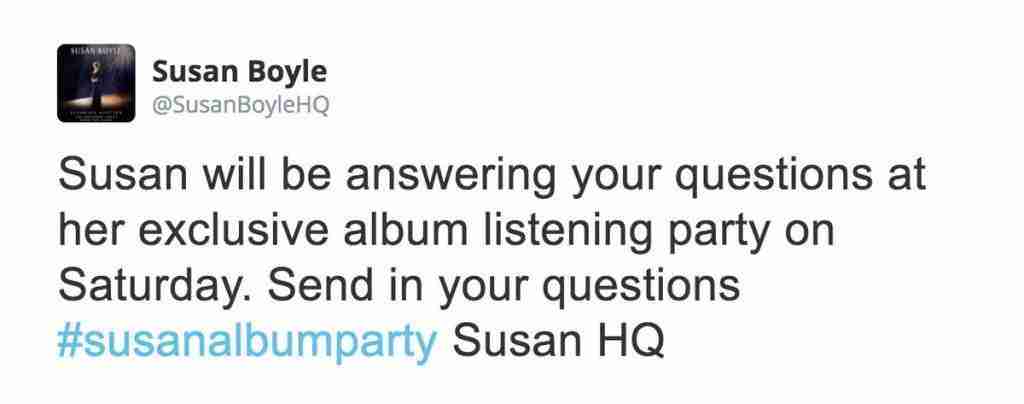 Susan Boyles Misread tweet