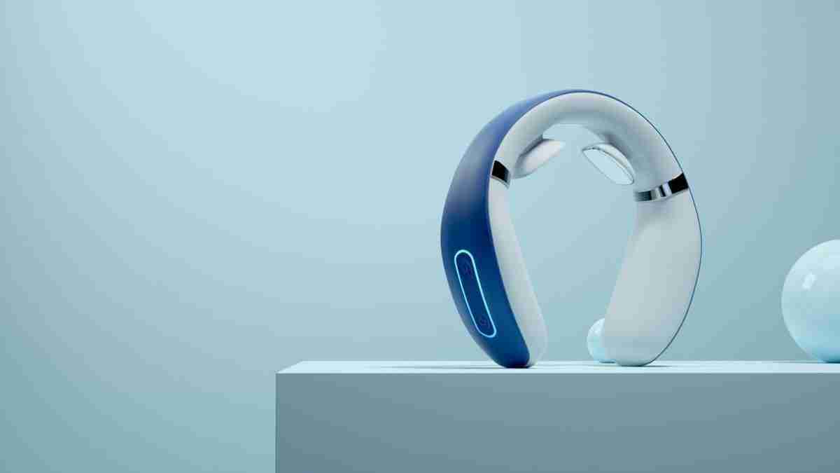 Light Blue Headphones Gadget