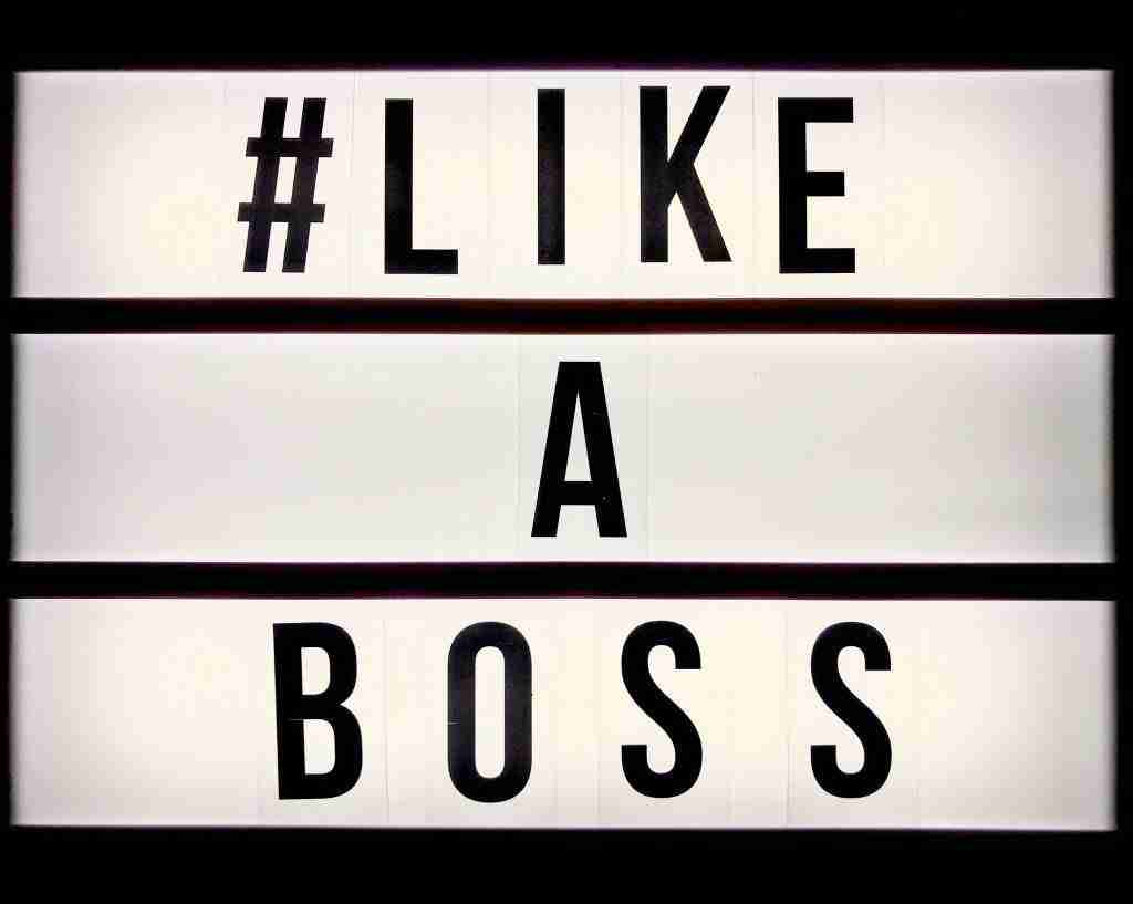 # like a boss illumninated sign