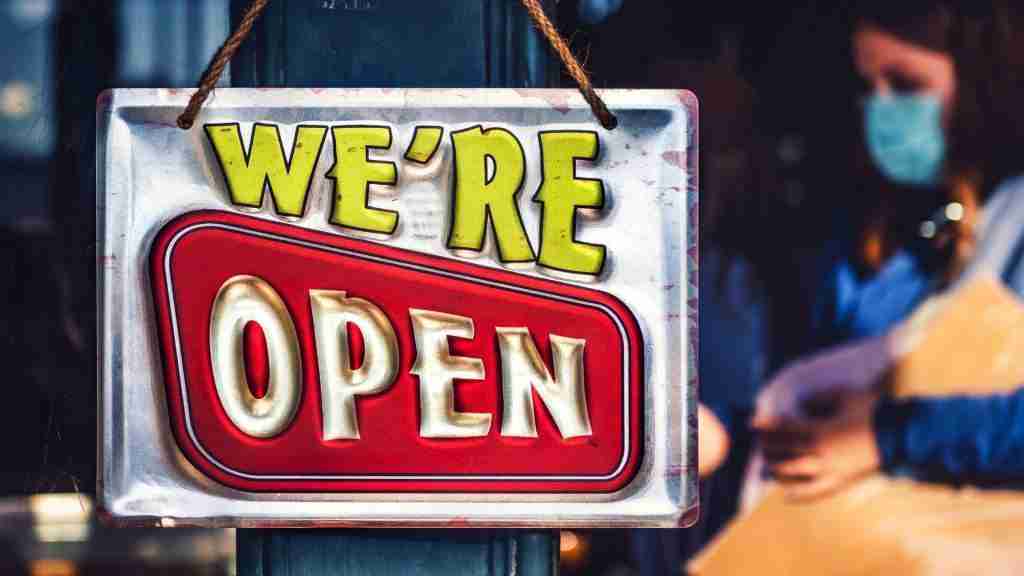 Retro we are open sign