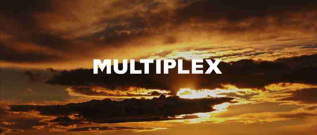 Still from the Multiplex, Queens Wharf Light Show film by Bleo