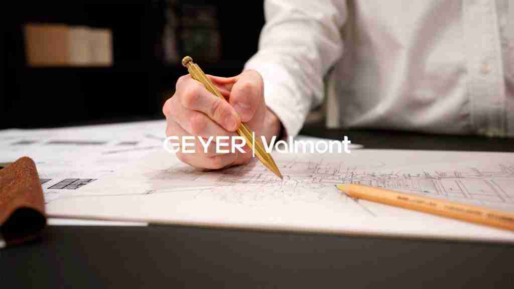 Still from the Geyer Valmont, Brand Launch film by Bleo