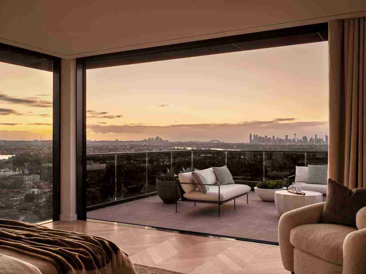 Luxury living space photography for Conquest Soho Penthouse by Bleo