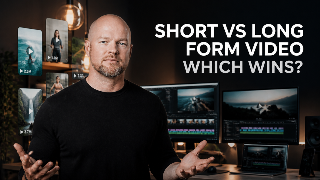 Video production strategy expert explaining short-form and long-form video content for Australian businesses